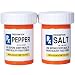 RX Pharmacy Presciption Bottles Ceramic Magnetic Salt and Pepper Shaker Set