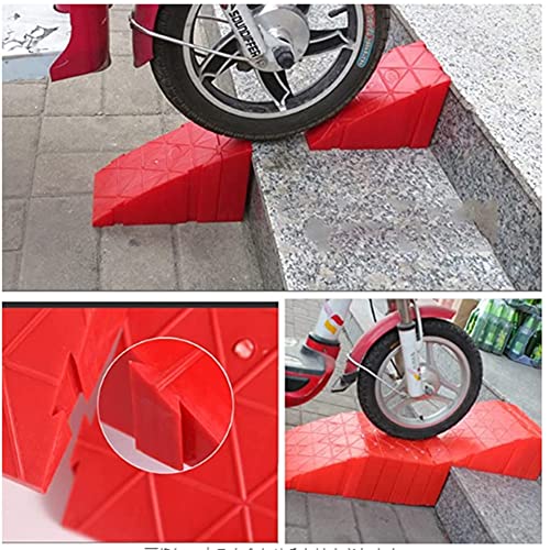 Rampa plástica ligera para bordillo, portátil roja miniatura 4