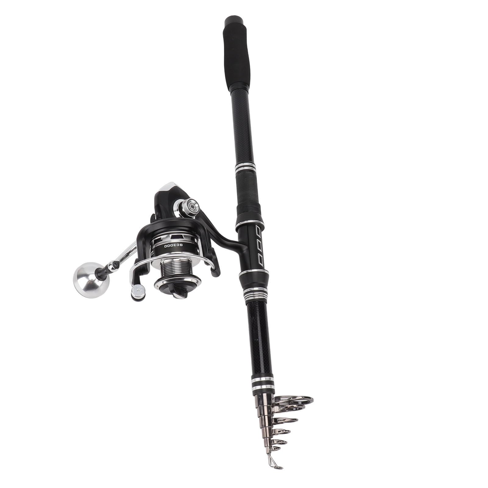 304 cm canna da pesca mulinello combinato canna da pesca telescopica kit carbonio ad alta densità leggero portatile set completo per pesca in acqua dolce salata uomini donne