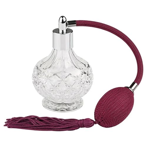100ml Clear Crystal Vintage Style Perfume Bottle Long/Short Spray Tassels