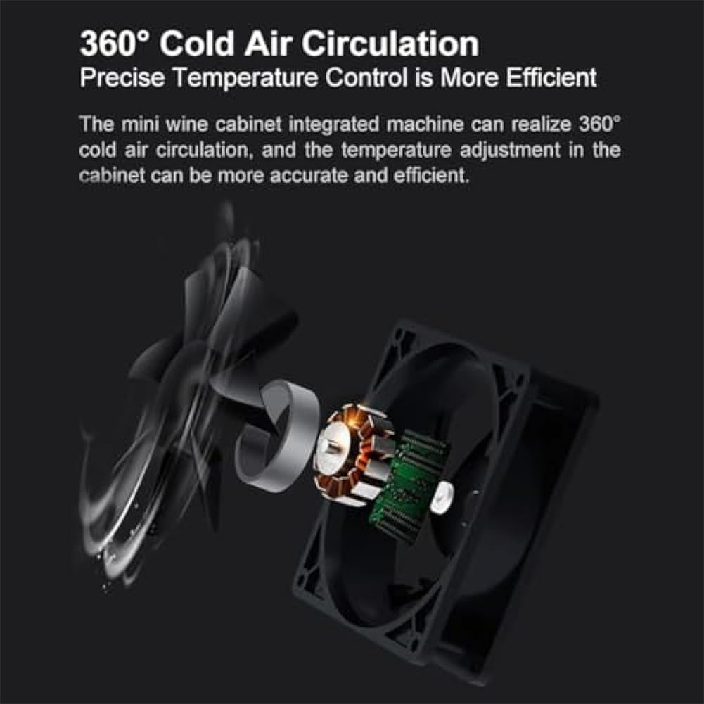 Mini refrigeratore elettrico per bottiglie di vino, con pulsante touch LED, termostato intelligente, per feste, barbecue, picnic, refrigeratore per vino