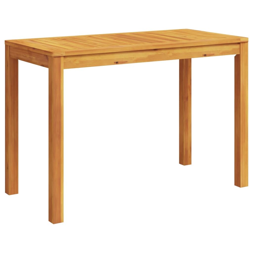 LAPOOH Tavolo da pranzo da giardino in legno massello di acacia 110 x 55 x 75 cm, set tavolo e sedie da giardino, tavolo terrazza esterna e sedie, set terrazza, mobili da giardino esterno - 366368