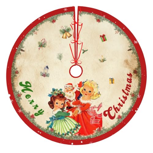 Racenaf 01 Vintage Christmas Tree Skirt Christmas Decorations thumb #1