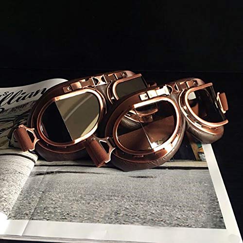 Image of Peicees Vintage Helmet Goggles Motorcycle Goggles Bike Motorcross Pilot Goggle