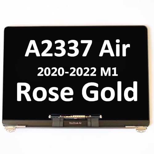 Nuevo para MacBook Air A2337 M1 2020 2021 2022 EMC3598 montaje de pantalla LCD de oro rosa Nuevo para MacBook Air A2337 M1 2020 2021 2022 EMC3598 montaje de pantalla LCD de oro rosa