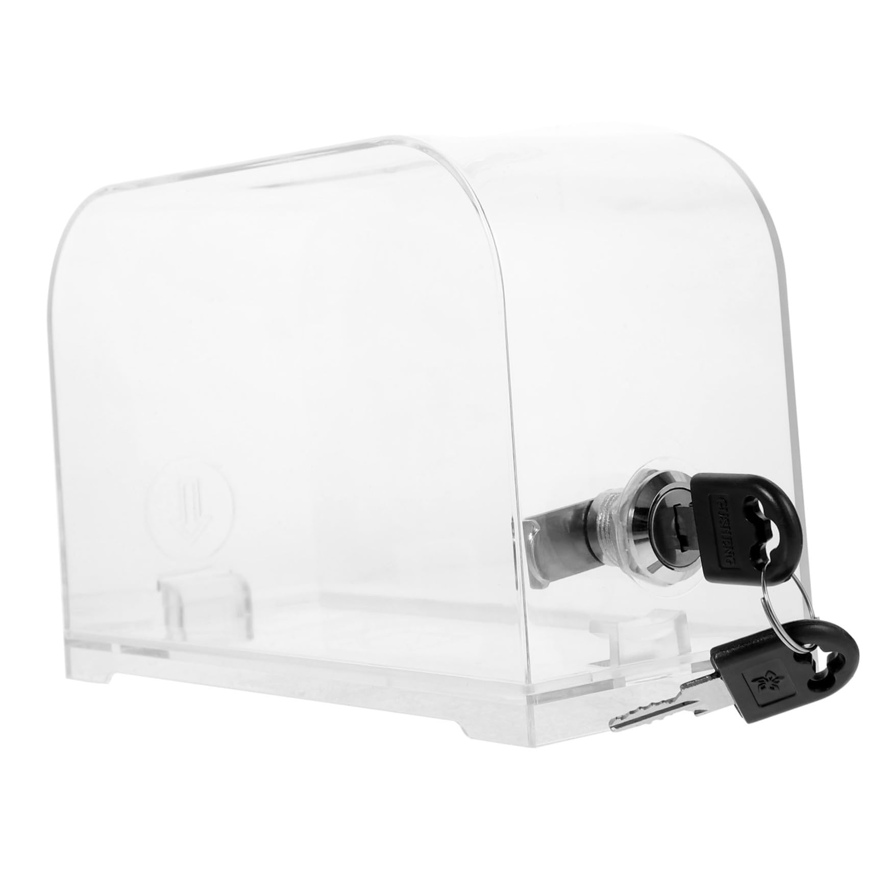 HOMSFOU 3 Stück Visitenkartenhalter aus Hochwertigem Box für Bürokarten Transparente Aufbewahrungslösung für Schreibtisch oder Messestand für Ordentliche Präsentation von Visitenkarten und