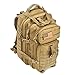 REEBOW GEAR Tactical Backpack for Men Army Molle Military Style Assault Pack Bug Bag Backpacks 34L/40L Black/Tan Daypack