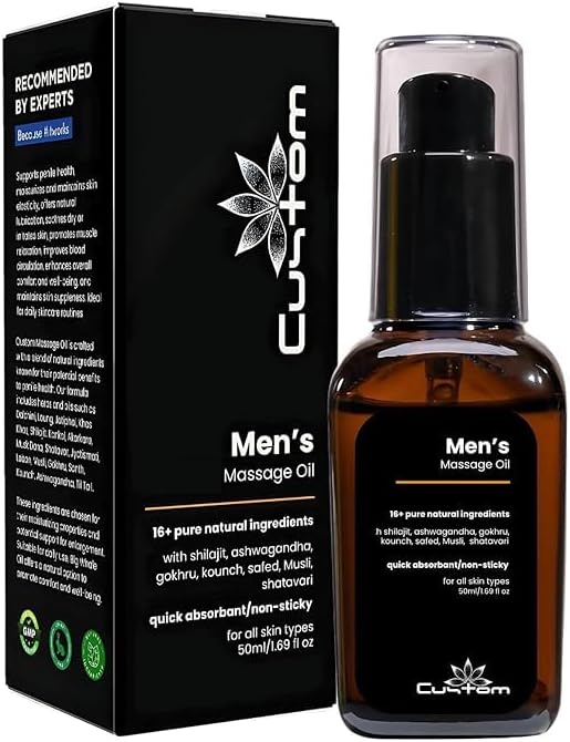 Custum 100% Natural Lift Up Oil for Men, Pure and Natural Ingredients - Pack of 1 Lift Up Oil 50ml
