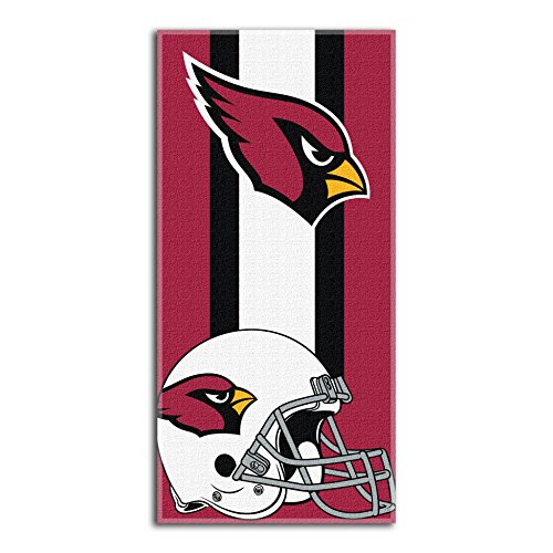 Image of Northwest NFL Arizona Cardinals Unisex-Adult Beach Towel, 30 inch x 60 inch, Zone Read