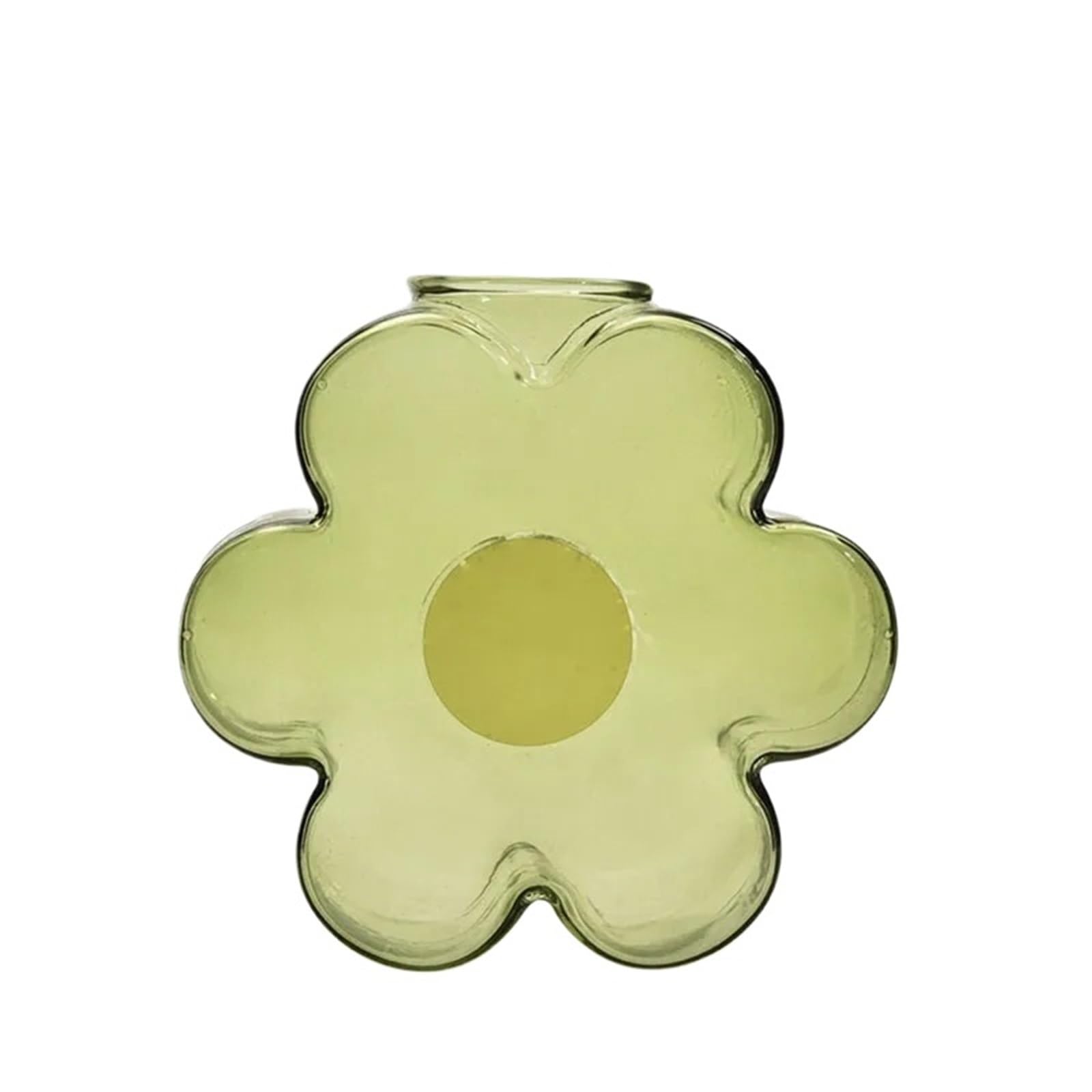 QuxetlRyz Glass Hydroponic Vase Transparent Colored Vase Flower Mushroom Shape Vases Hydroponic Glass Bottle Plant Pot Table Decoration Ornaments(Color3)