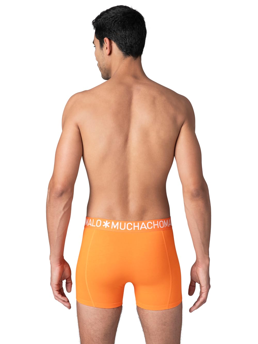 Muchachomalo Calzoncillos para Hombre, Ropa Interior Lisa de Algodón para Hombre, Pack de 4 Unidades, Bóxers Lisos de Corte Clásico con Cintura Elástica