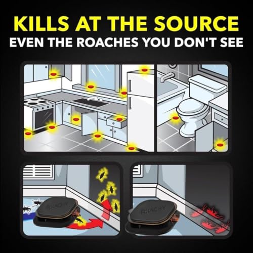 Image of Natural Cockroach Killer for Kitchens, Bathrooms, and Cabinets, for Indoor Cockroach Control, Anti Roach Gel - Cockroach Killer, cockroach repellent, roach repellent for cockroach (12 BAIT)