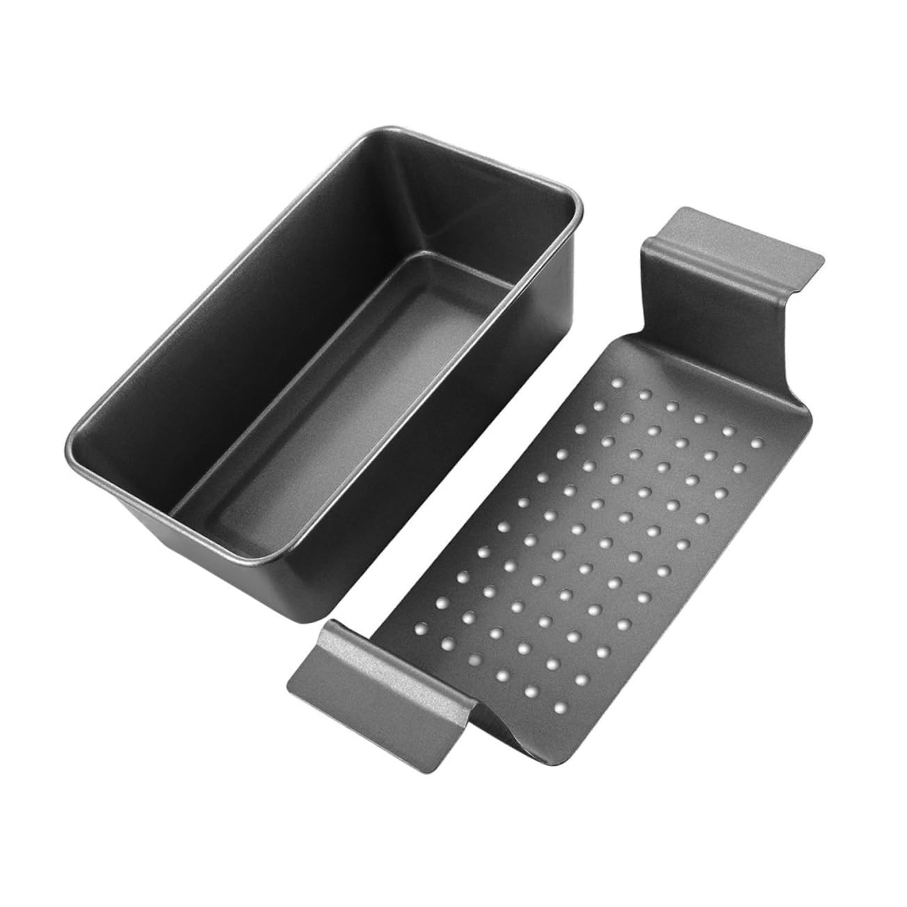 Mikinona Moule à Pain Antiadhésif Acier Avec Plateau Amovible Pour Toast Et Cuisson Pratique