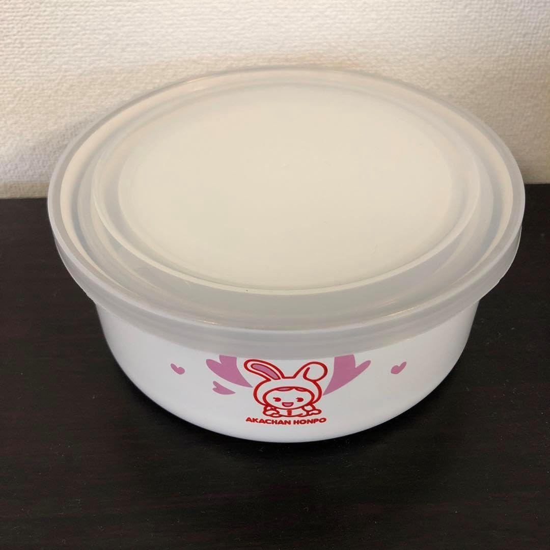 蓋付きホーローボウル 3個セット イチゴデザイン 蓋付きボウル 3個