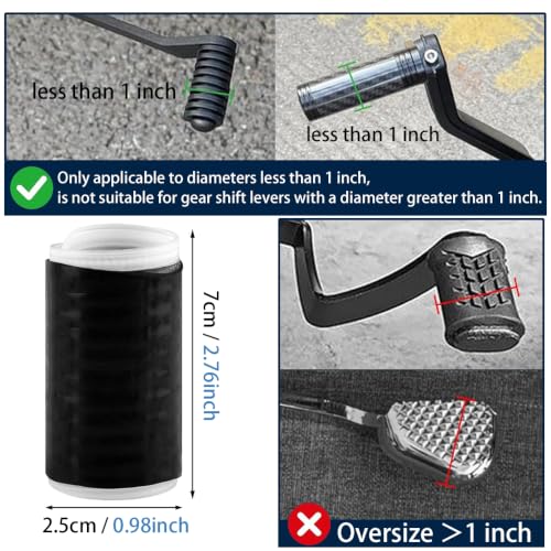 Image of 2pcs Motorcycle Gear Lever Covers, Silicone Shoe Protector for Bike Gear | Soft Silicone Cushions Gear Shifts, Improves Grip and Helps Protect Shoe Toes from Scuffs During Daily Rides