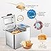 Aicok Stainless Steel Bread Machine, 2LB 25-in-1 Programmable XL Bread Maker with Fruit Nut Dispenser, Nonstick Ceramic Pan, 3 Loaf Sizes 3 Crust Colors, Gluten-Free Setting, Reserve& Keep Warm Set