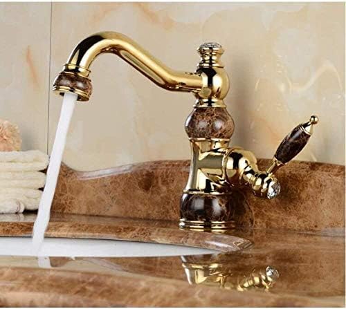 Robinet mitigeur de lavabo en jade pour salle de bains zen