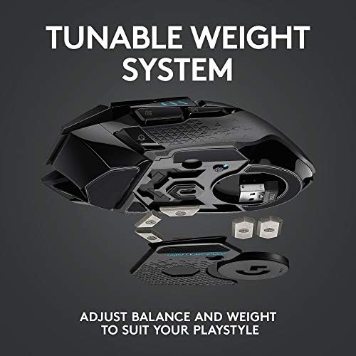Logitech G502 Lightspeed Wireless Gaming Mouse - Black — view 6