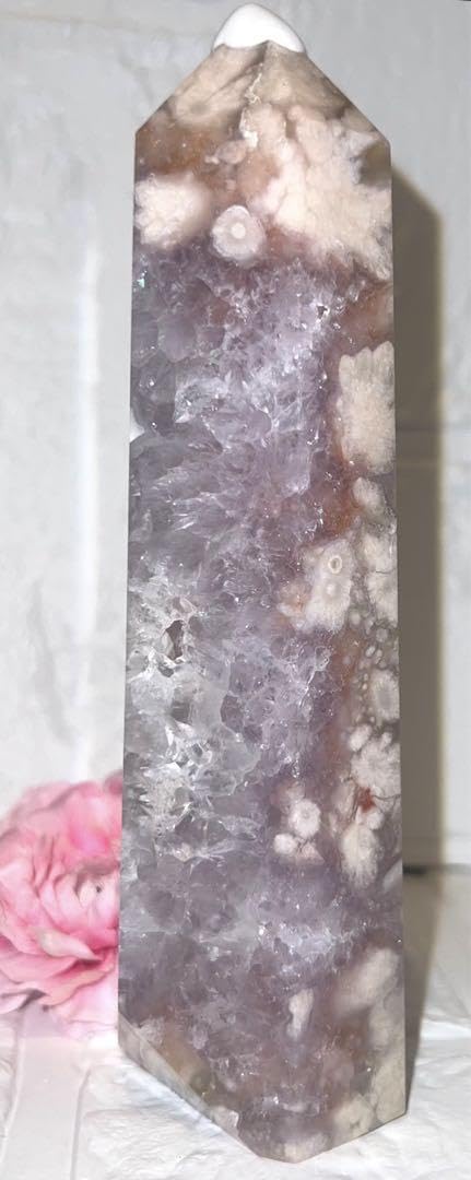 ⑪ピンクアメジスト♥️フラワーアゲート♥️タワー♥️桜瑪瑙♥️花