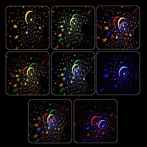 pedkit Lâmpada de mesa do projetor estrela giratório de 360 graus para crianças Star Night Light Mud