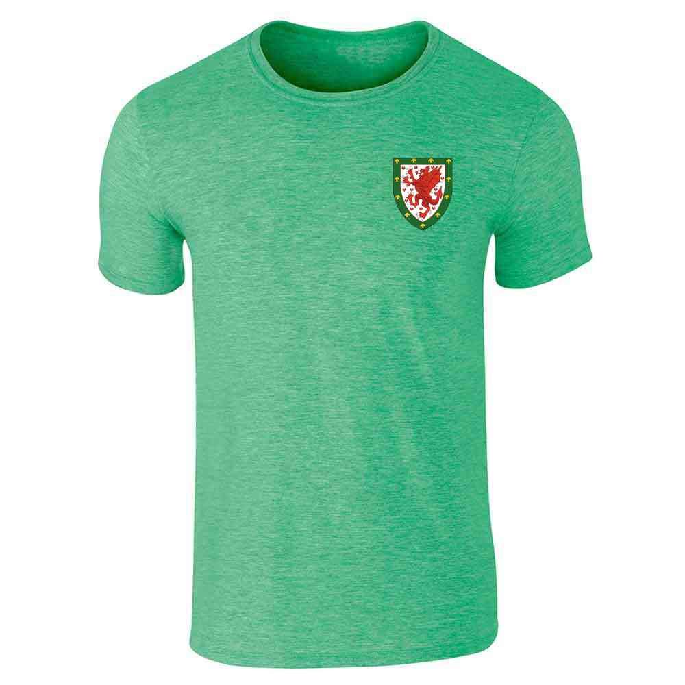 Pop Threads Welsh Football Pride Retro Dragon Crest Graphic Shirt