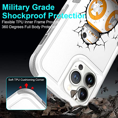 Candykisscase Case For Iphone 13 Pro, Funny Bb-8 Droid Robot Pattern Shock-Absorption Hard Pc And Inner Silicone Hybrid Dual Layer Armor Defender Case For Apple Iphone 13 Pro, A002 #TOP5