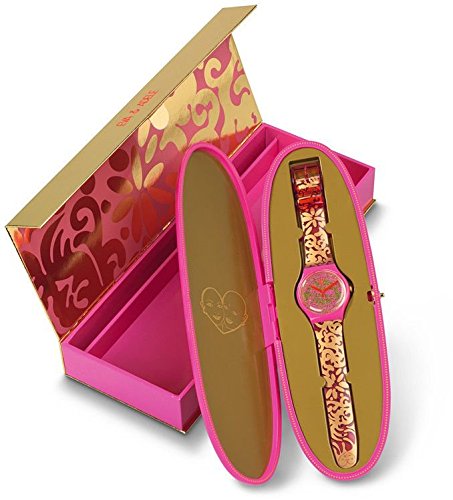 Montre Swatch originale Eva & Adele le cadeau idéal rose et or