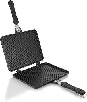 Schafer Tastemake XL Döküm Ocak Üstü Tost Izgara 20x26 Cm-2 Parça
