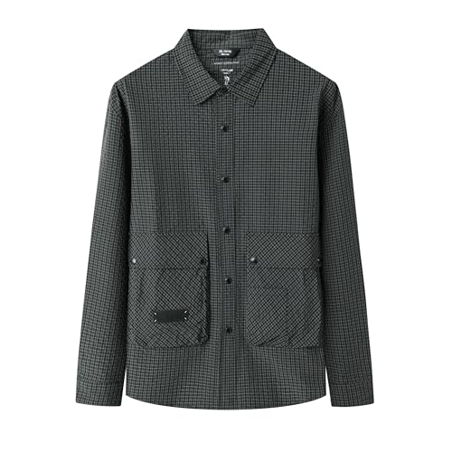 Image of Men's Lightweight Athletic Jacket Casual Bomber Jackets Coat with Pocket XL-5XL for Golf & Casual Wear