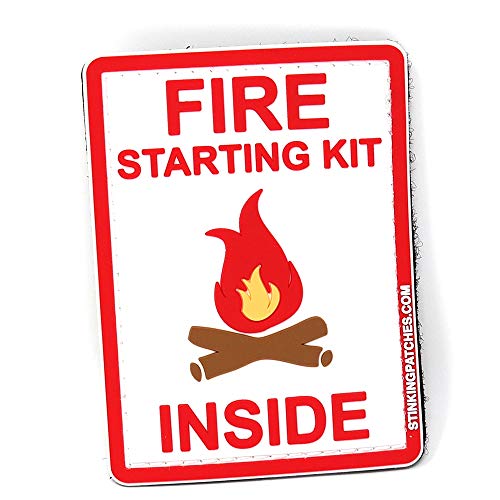 Fire Starting Kit Inside PVC Tactical Patch | Perfect for Your Survival Kit!