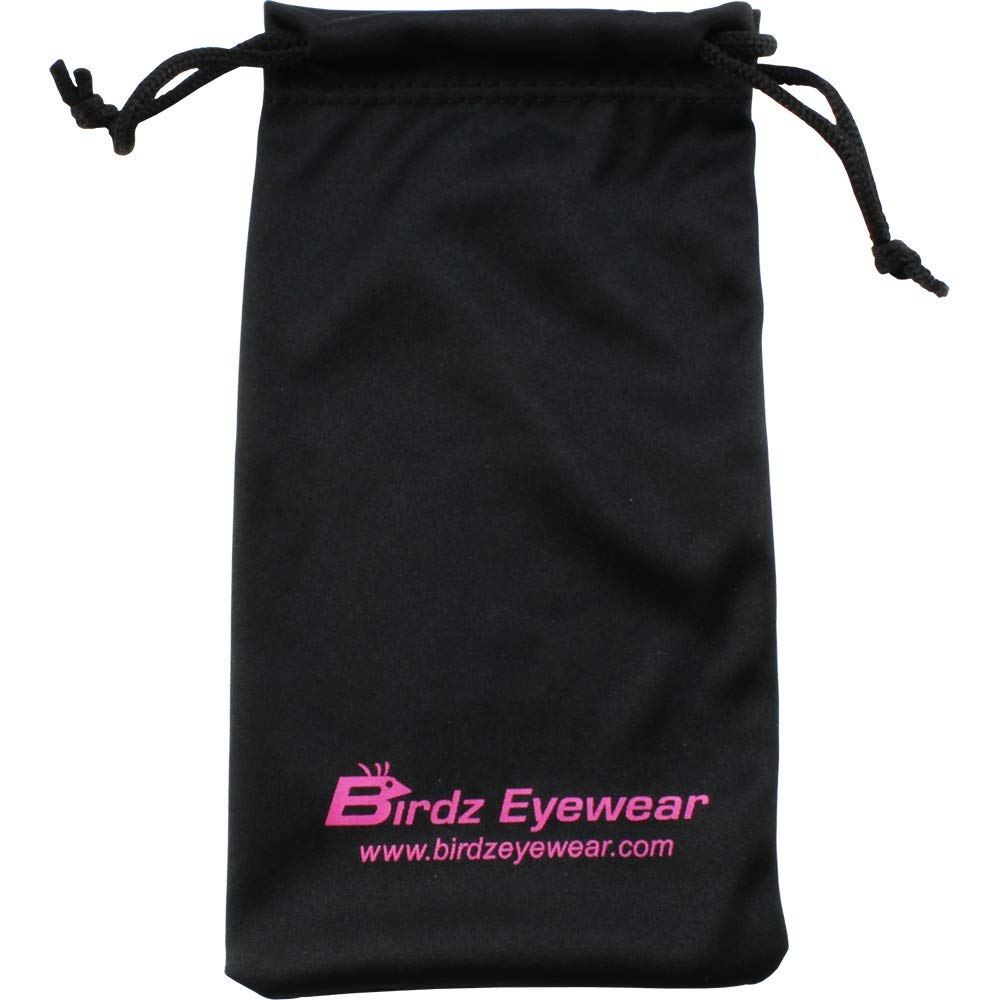 Birdz Eyewear Eagle - Occhiali da moto imbottiti da donna, 2 paia, montatura rosa con lenti a specchio rosa e fumo
