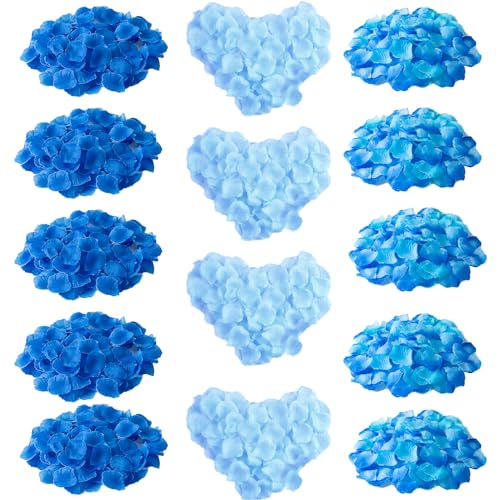 Molyorch Morlight 3000 Pièces Pétales de Rose, Pétales de Blanche Artificiels, Fausses Pétales Décoration Mariage, pour Ambiance Romantique, Proposition...