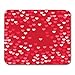 Produktbild Mouse Pads Pink Hearts Random Falling on Red Valentine's Day Romantic Scattered Cute Love Sweet Moment Wedding Mouse Pad for notebooks,Desktop Computers mats Office Supplies