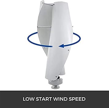Low Noise Wind Turbine Generator, 12V 24V 48V 12000W Wind Turbine Generator with Mppt Controller for Home Garden Use,48v