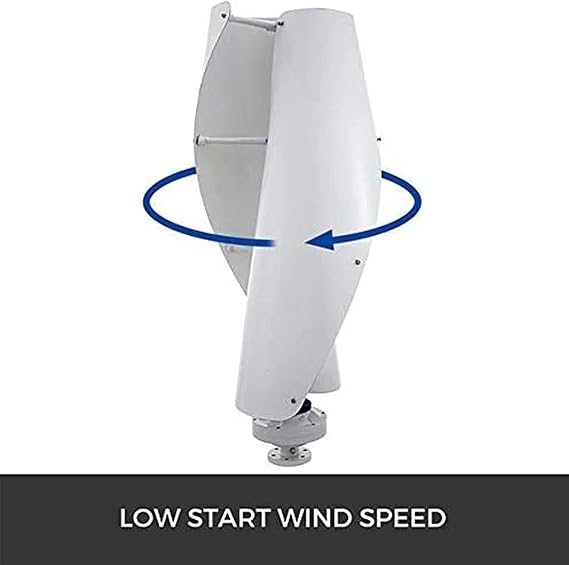 Low Noise Wind Turbine Generator, 12V 24V 48V 12000W Wind Turbine Generator with Mppt Controller for Home Garden Use,48v