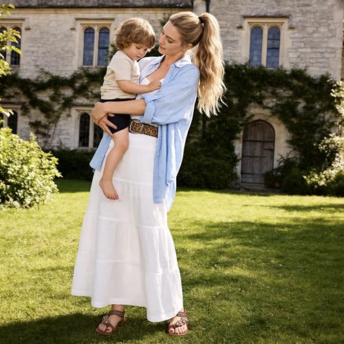 Image of Alicegana Womens Sandals Dressy Flats: Bohemian Summer Comfortable Split Toe Shoes Walking Vacation Gladiator 2026