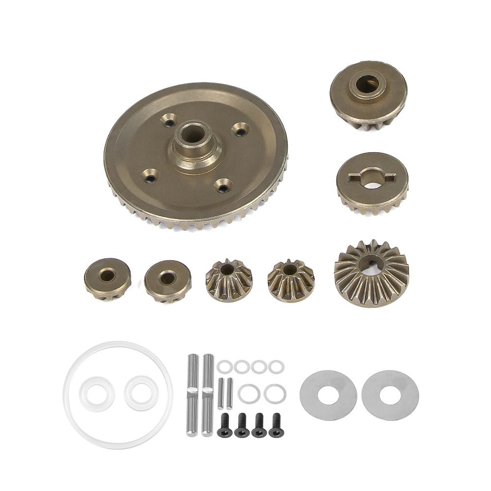 Metal Differential Gear Set Universal for Both Front and Back for Tamiya XV-02/TT-02/MB-01/XM-01/BT-01 1/10 RC Car Upgrade Parts Accessories (1 Set of Gears) โ image 1