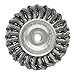 Weiler 4" Dia. 0.020" Wire Size Knot Style-Standard Twist Stainless Steel Wire Wheel Brush