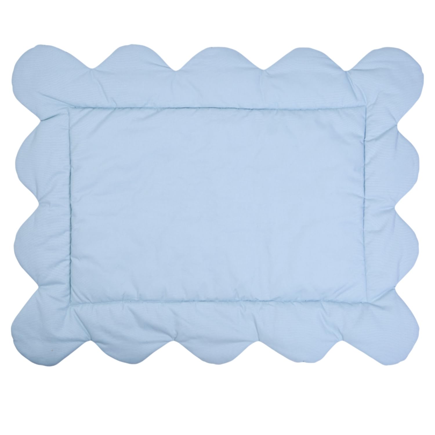 CHILDHOME Tapis de Jeu Biscuit Dreams – 95x75 cm – Moelleux et Doux pour Bébé – Tapis Décoratif pour Chambre ou Salle de Jeux – Motif Élégant, Confortable et Sûr – Coloris Bleu