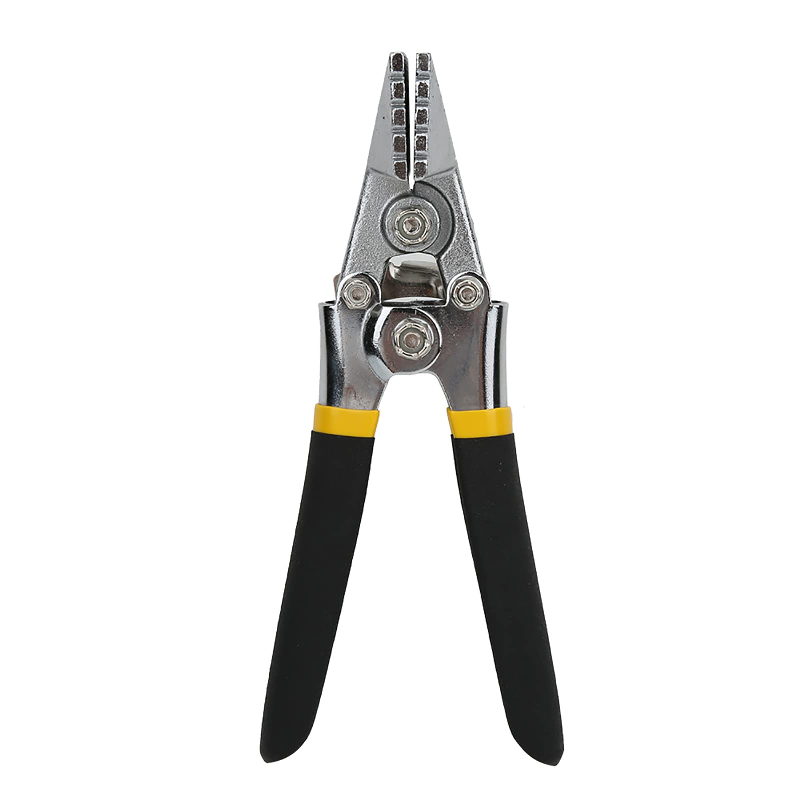 Sheet Metal Hand Seamer 80mm Straight Jaw, Bending Pliers with Non-Slip Grip and Safety Lock - Image 3