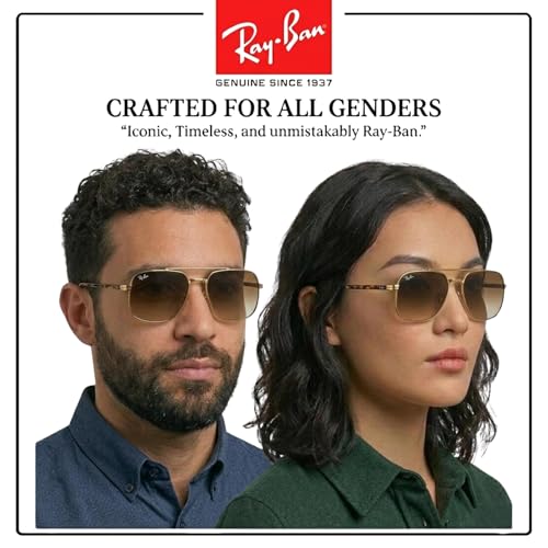 Image of Ray-Ban RB3699 Square Shaped Sunglasses for Men & Women with Official RAYBAN Eyewear Kit