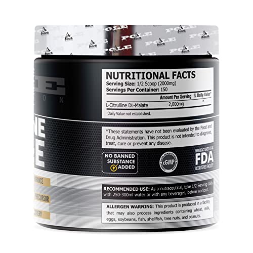 Image of Pole Nutrition Citrulline Malate | 150 Serving, 300g