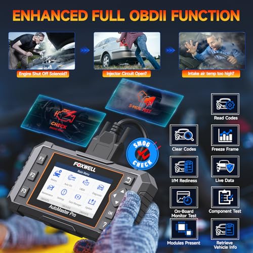 Foxwell NT614E-B 2024 Newest Foxwell Nt614 Elite Obd2 Scanner With 5 Resets Abs Bleeding/Sas Calibration/Oil/Epb/Throttle, Upgrade Of Nt604 Code Reader Scan Tools thumb #4