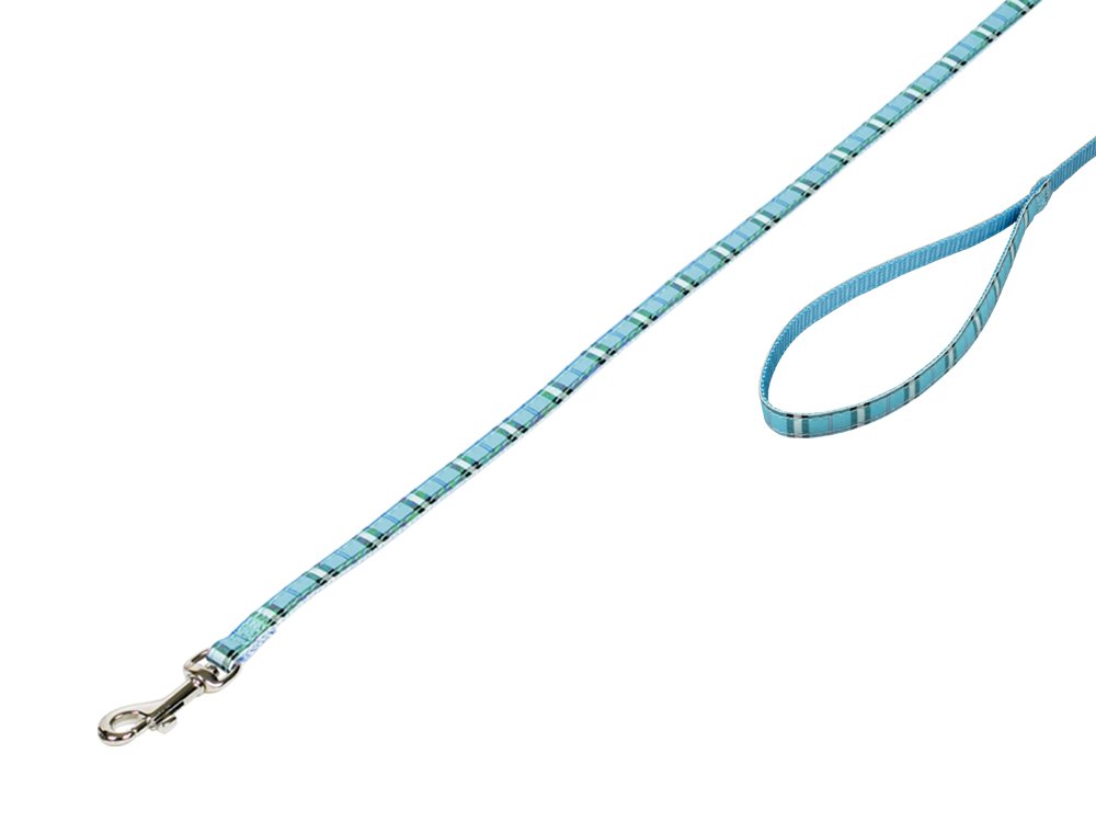 Nobby Leash Tartan, 120 cm/ 10 mm, Light Blue