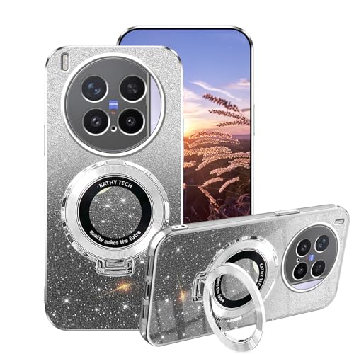 Coque paillettes argent Vivo X300 Pro transparente silicone design épuré avec anneau