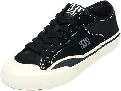 Skateboard Shoes for Men Leather Low Top Pro Skateboarding Training Casual Sneakers