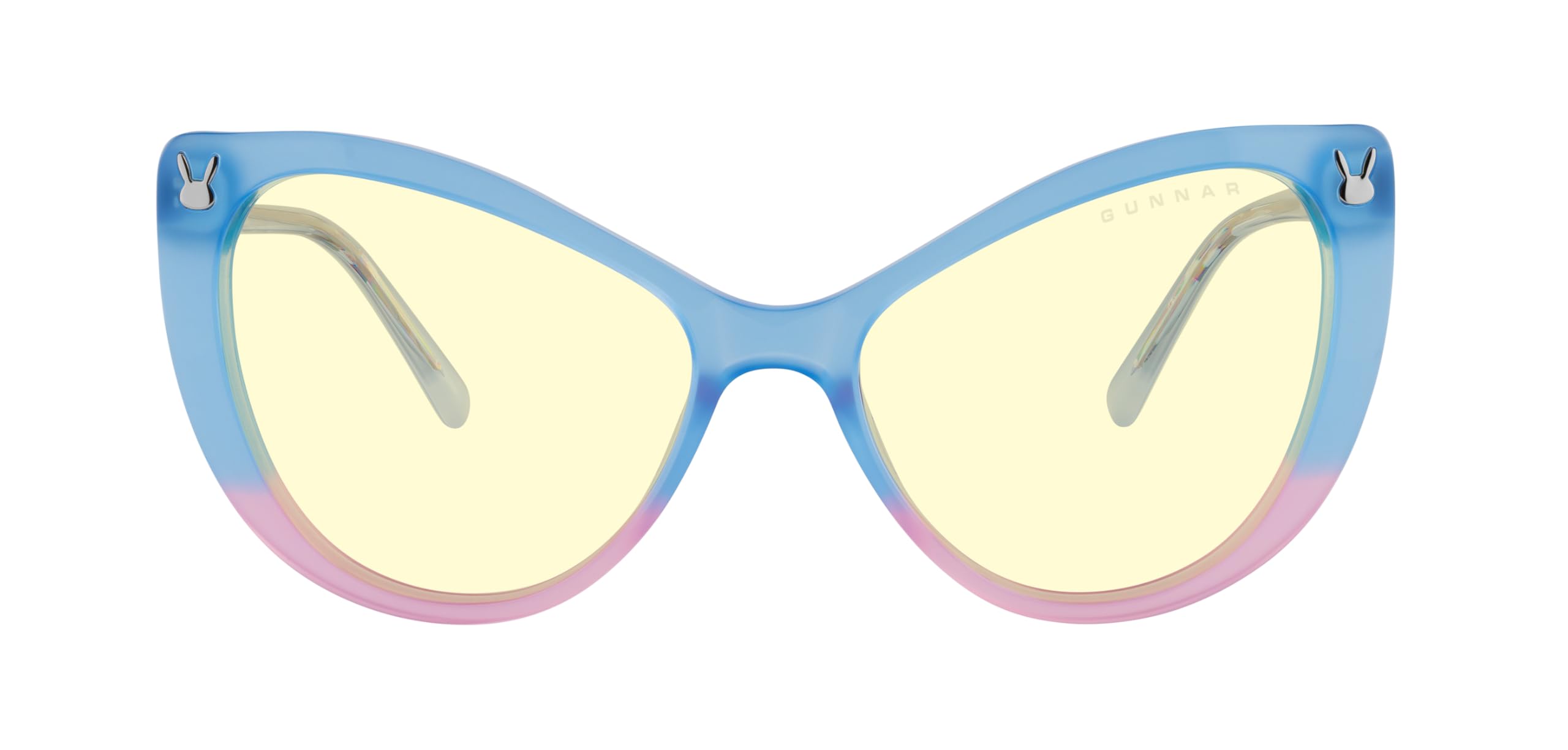 GUNNAR Gaming Glasses - Overwatch 2D.Va Tokki Edition Spark Crystal Amber Lens - Blue Light Blocking Relieve Dry Eye