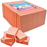 Yokita 130pcs Orange Mini Nail Buffer 80/100 Grit Disposable Nail Buffing File