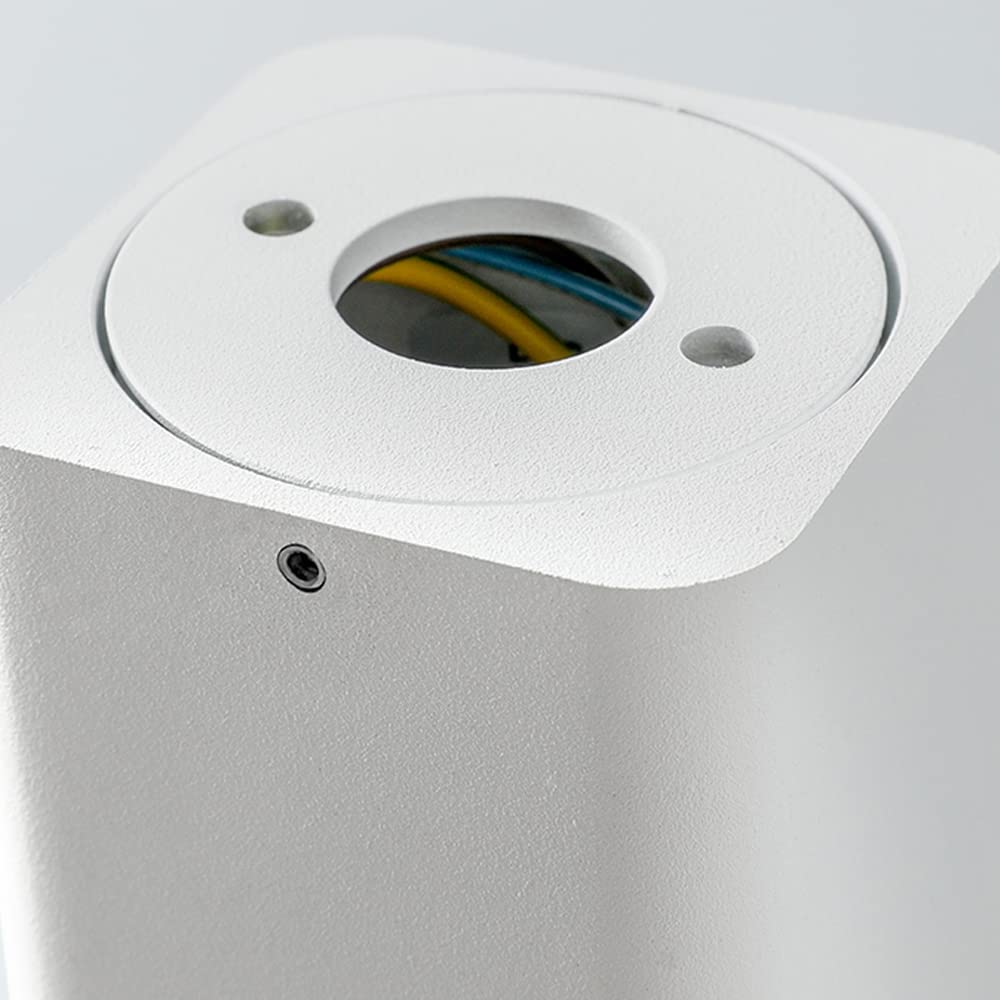 SKYGOO Luz de Techo Led no estroboscópica 5w Blanco, lámpara de Aluminio Cuadrada, Sala de Estar Dormitorio Estudio vestidor iluminación, WC luz de baño, luz de Oficina Corporativa