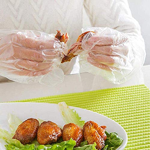 Plastic Gloves Disposable1000 Pack Clear Food Service Plastic Gloves - Thumbnail 5